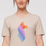 LLAMA STRIPES ORGANIC T-SHIRT