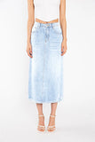 LADIES SKIRT LIGHT STONEWASH