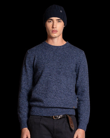 MAGLIONE MOULINE BLU
