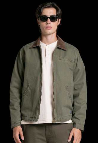 GIACCA WORKER IN CANVAS VERDE