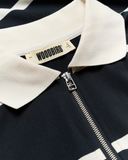 WBHiro S/S Stripe Zip Polo