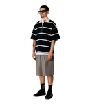 WBHiro S/S Stripe Zip Polo