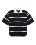 WBHiro S/S Stripe Zip Polo