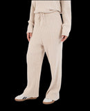 PANTALONI IN MAGLIA BEIGE