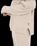 MAGLIONE IN MAGLIA BEIGE